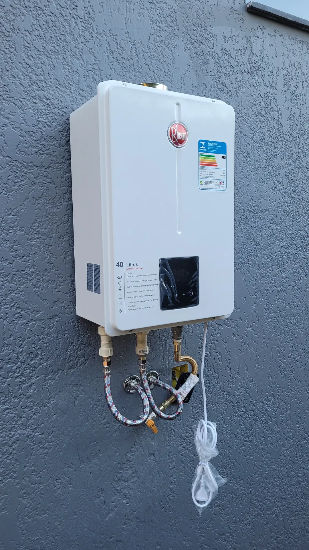 Instalação de aquecedores